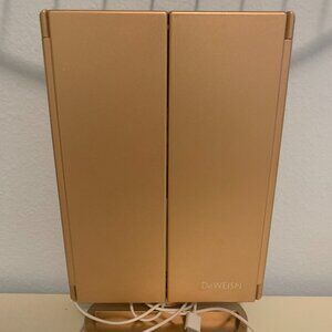 Gold Trifold Makeup Mirror